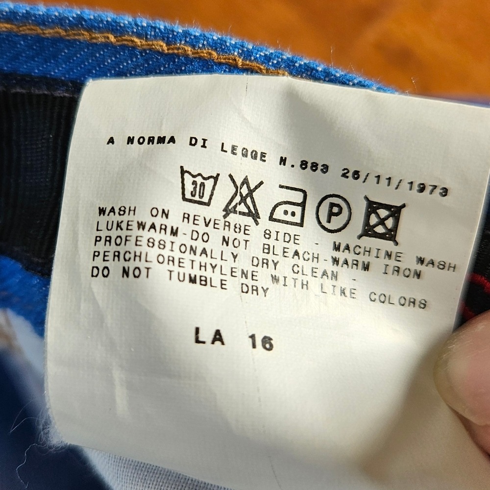 D&G Dolce & Gabbana Jeans Made in Italy Blue Denim Straight Leg Women's Size 29 - Picture 12 of 13
